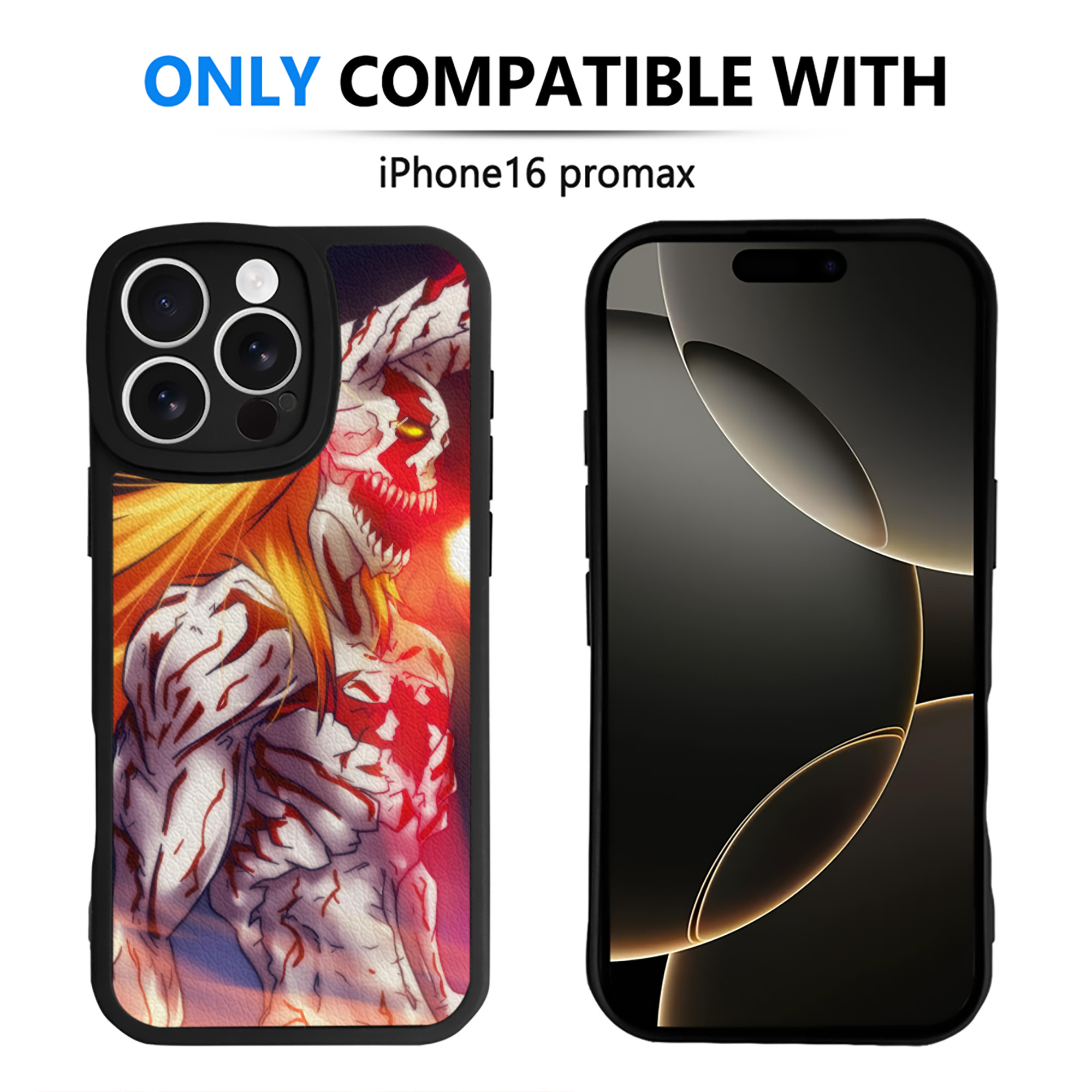 （画像用） ブリーチ BLEACH 【iPhone 16シリーズ対応】シリコンスマホケース（レザー調） 材質：シリコン